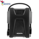 محرك أقراص صلبة خارجي ADATA HD680 سعة 2 تيرابايت بصندوق أسود اللون 