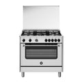 La Germania 90cm Gas Cooker, 5 Copper Burners, Cast Iron, Stainless Steel – AMS95C81CX/25