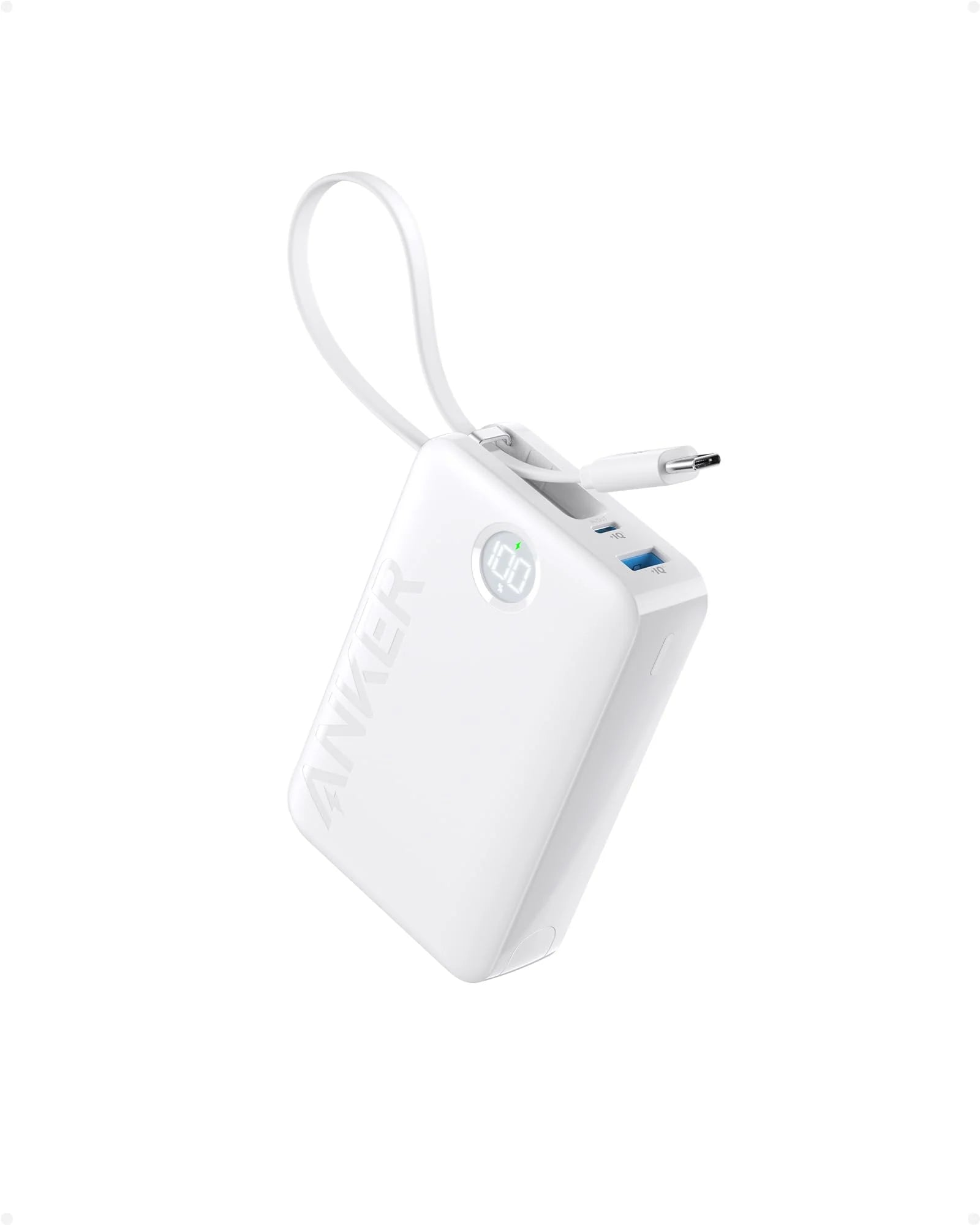 ANKER 20,000mAh Power Bank Built in USB C & Fast Charging - White