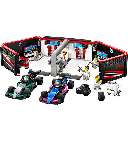 LEGO City F1 Garage with Mercedes-AMG & Alpine 60444