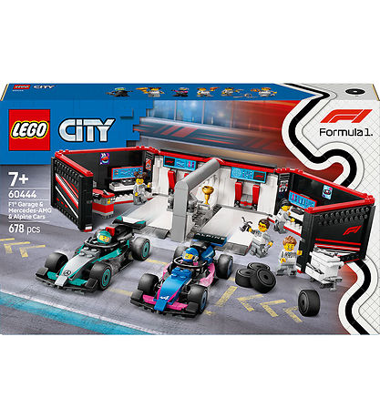 LEGO City F1 Garage with Mercedes-AMG & Alpine 60444