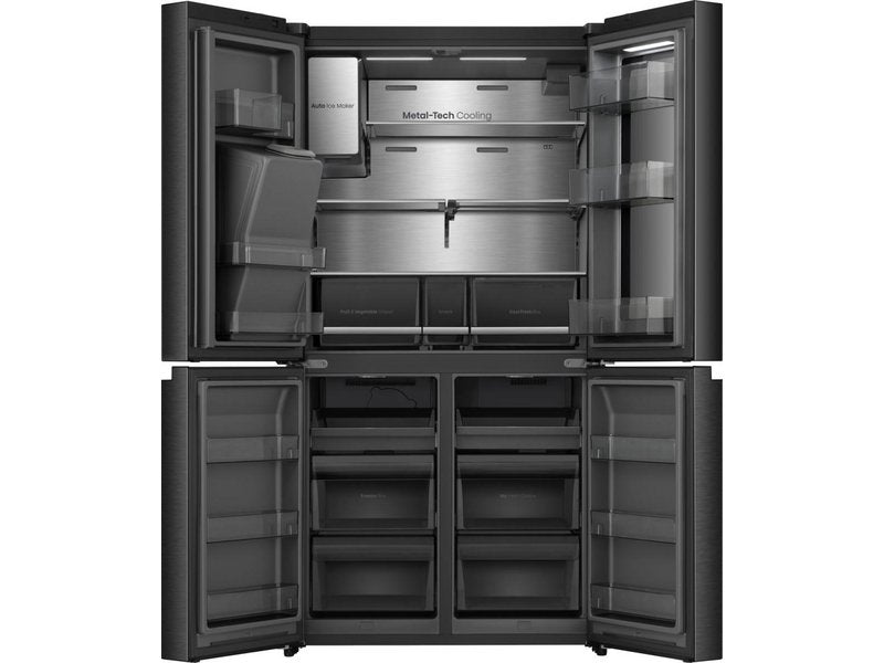 Hisense RQ600P7SKE - Interior with Ice Maker and Drawers