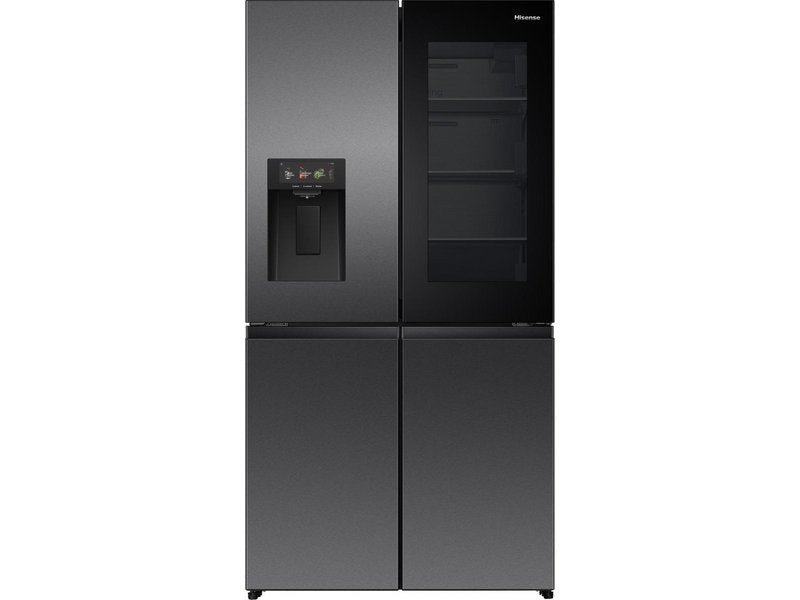 Hisense RQ600P7SKE French Door Refrigerator 615L Black - Front View