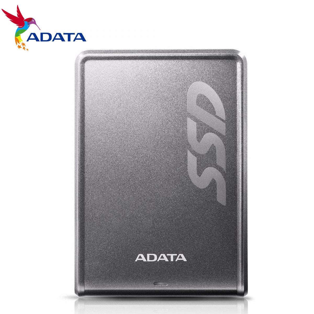 محرك أقراص الحالة الصلبة الخارجي ADATA SV620H 256GB TITANIUM COLOR BOX