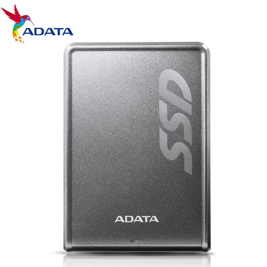 محرك أقراص الحالة الصلبة الخارجي ADATA SV620H 256GB TITANIUM COLOR BOX 