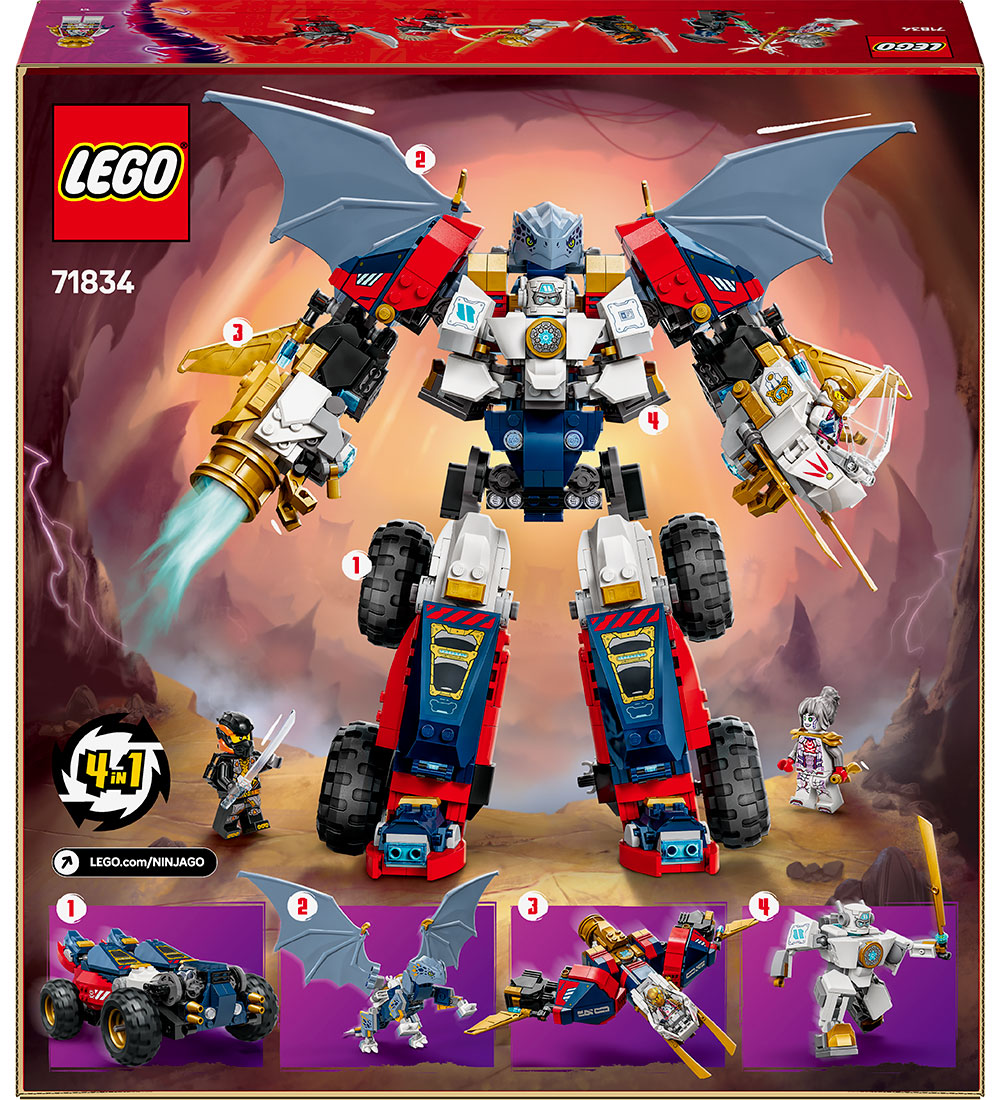 LEGO Ninjago Zane’s Ultra Combiner Mech 71834 – 4-in-1