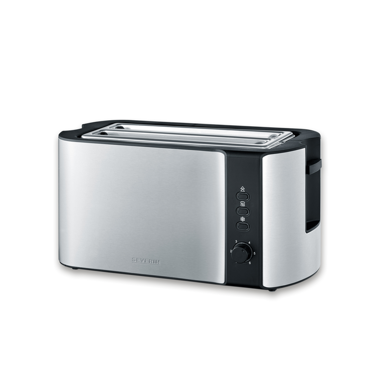 Severin 1400W Long Slot Toaster – 4 Slices, Reheat & Defrost