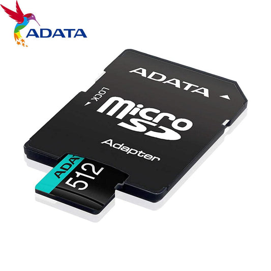 بطاقة ذاكرة ADATA MicroSDHC من الفئة 10 UHS-L، سعة 512 جيجابايت 
