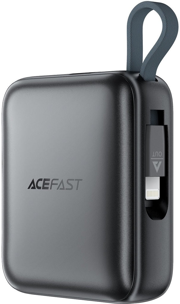 باور بنك Acefast M23-10000 مع كابلين مدمجين وشحن سريع