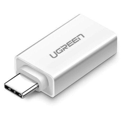 محول يوجرين USB-C إلى USB 3.0 (أبيض) - سريع ومدمج