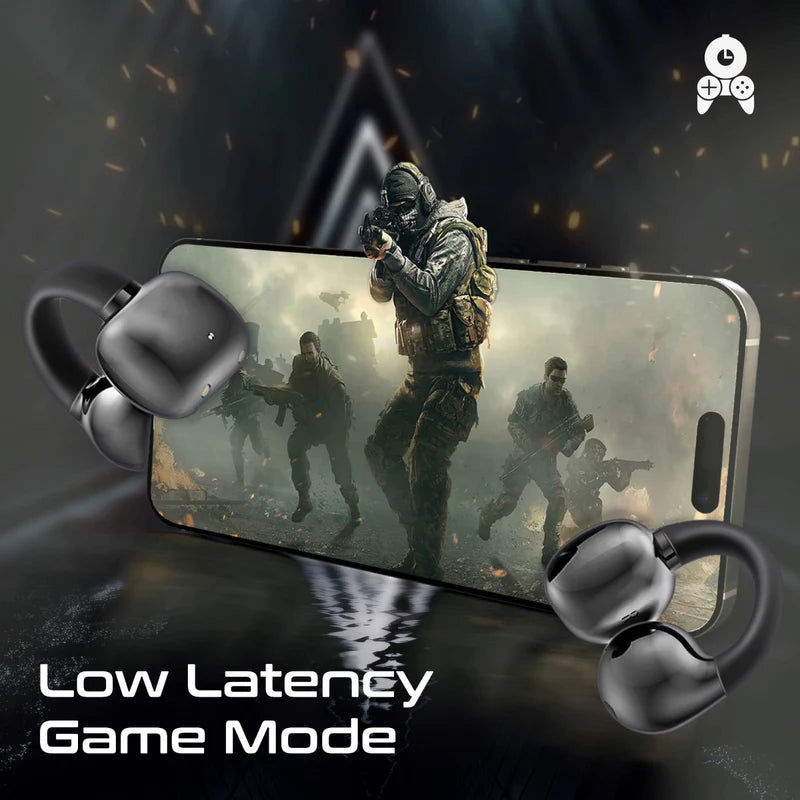 سماعات TWS مفتوحة Promate AirClip AudioFit | أسود