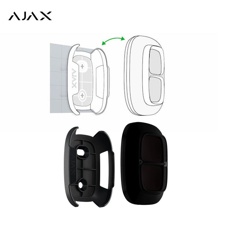 Ajax Double Button Wireless hold-up device Black