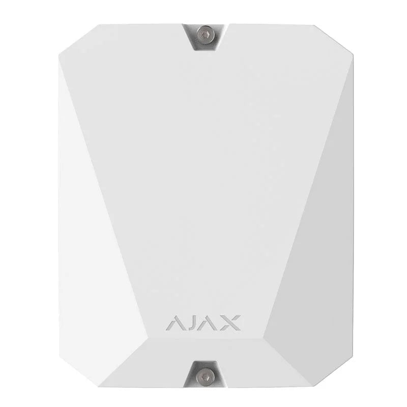 باللون الابيض من اجاكس Multi Transmitter وحدة لتوصيل الإنذار السلكي وإدارة الأمان عبر التطبيق