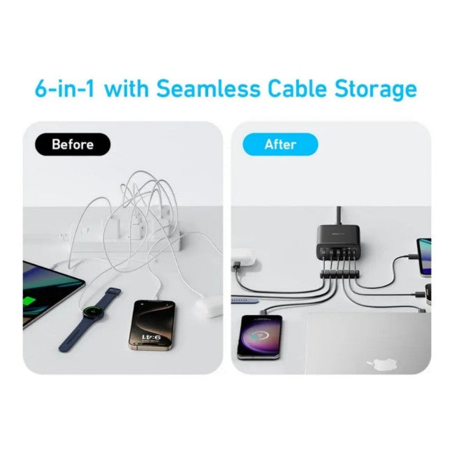Anker 112W 6 Port GaN Charger - Black Anker 112W 6 Port GaN Charger - Black