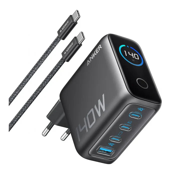 Anker 140W 4-Port Laptop Charger with USB-C Cable