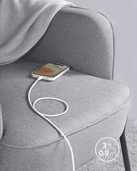 Anker PowerLine III Flow USB-C with Lightning Connector 3ft - White