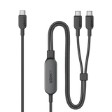 Anker 2 in 1 USB C Cable 140W Fast Charging for Multiple Devices - Black