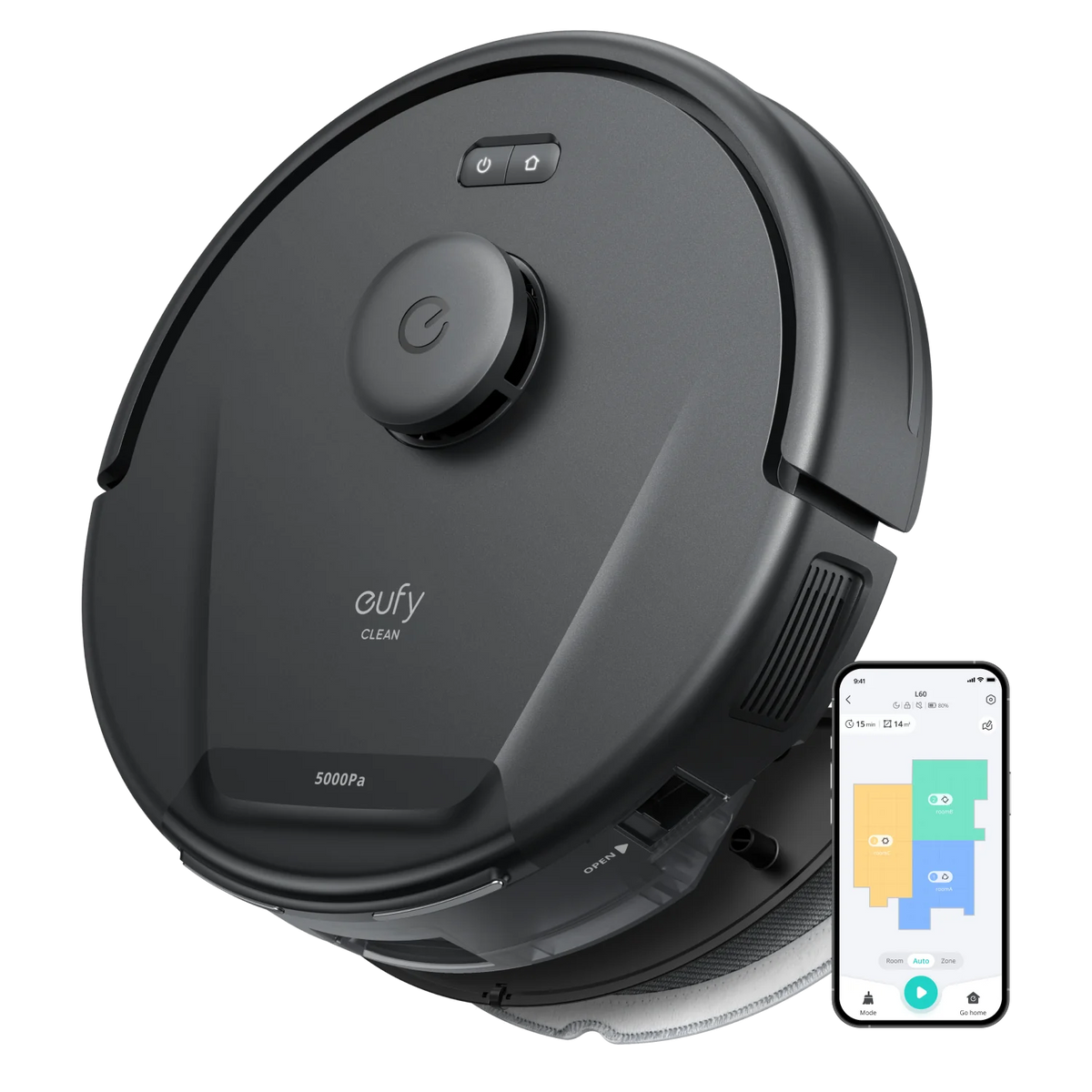 Anker Eufy L60 Hybrid Robot Vacuum Powerful &  Smart Cleaning - Black