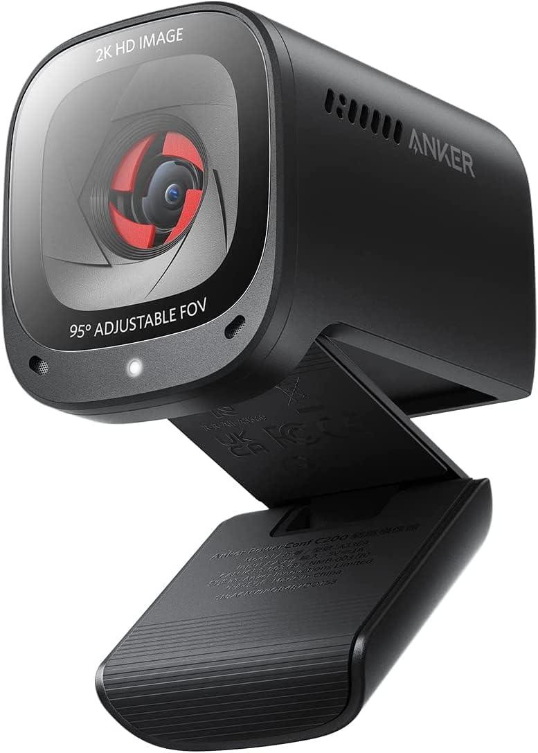 Anker PowerConf C302 Smart Webcam 2K HD AI Noise Cancellation - Black