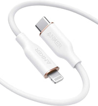 Anker PowerLine III Flow USB C to Lightning Cable 6ft - White