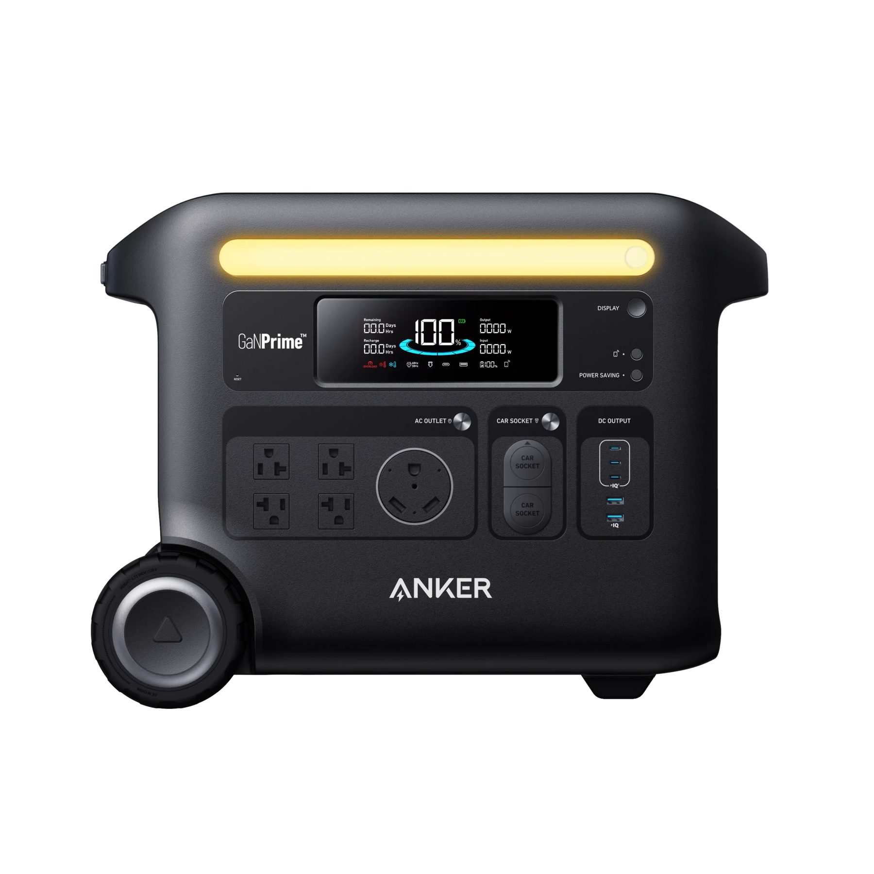 Anker SOLIX F2600 2400W Portable Power Station with LiFePO4 - Black