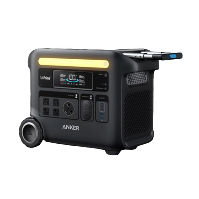 Anker SOLIX F2600 2400W Portable Power Station with LiFePO4 - Black