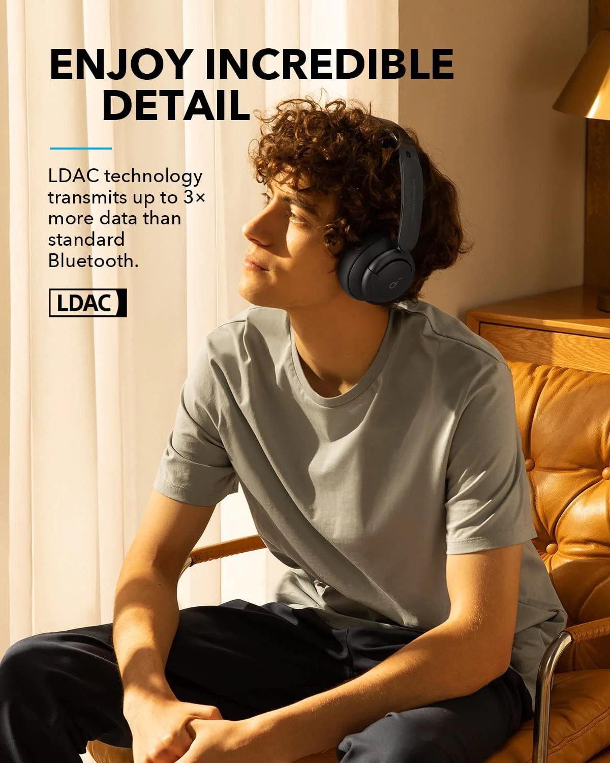 Anker Soundcore Life Q35 Hi Res ANC Over Ear Headphones 