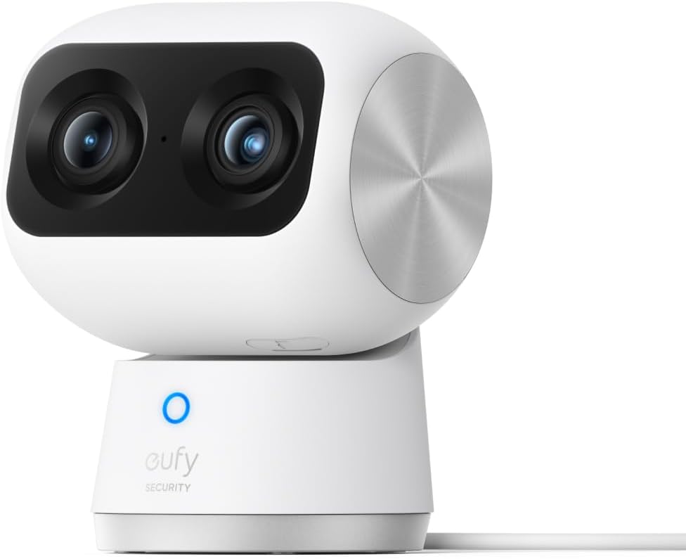 Anker eufy Indoor Cam S350 4K Security Camera with AI - White