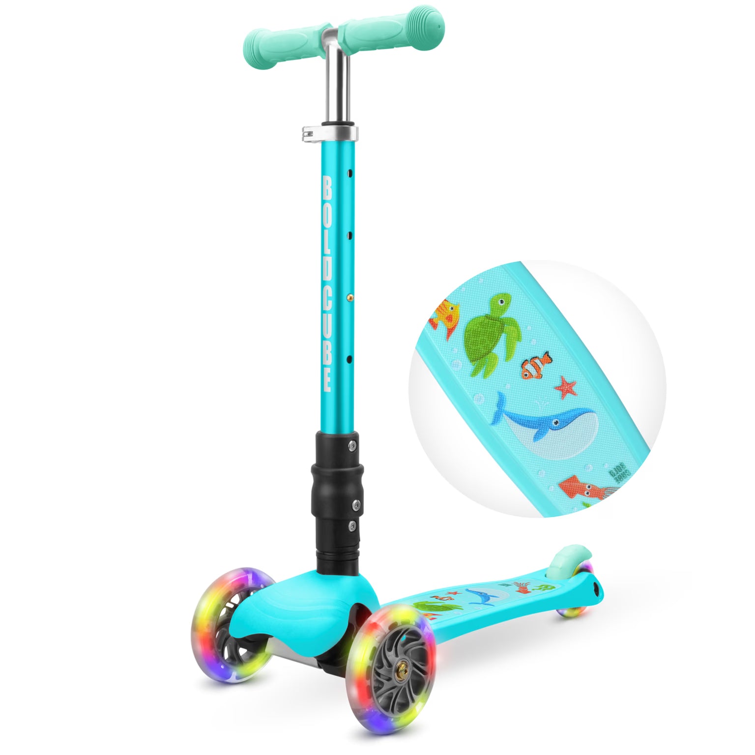 Boldcube – Three Wheel Scooter Teeny | Ocean Aqua | Ages 3-8 Boldcube – Three Wheel Scooter Teeny | Ocean Aqua | Ages 3-8