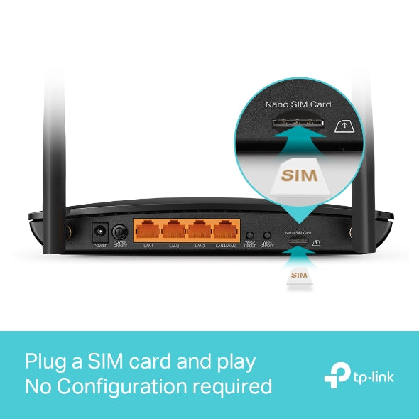 TP-Link Archer MR500 Router 4G+ Cat6 AC1200 Dual Band TP-Link Archer MR500 Router 4G+ Cat6 AC1200 Dual Band