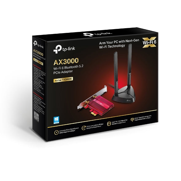 TP-Link AX3000 Wi-Fi 6 Bluetooth 5.0 PCIe Adapter