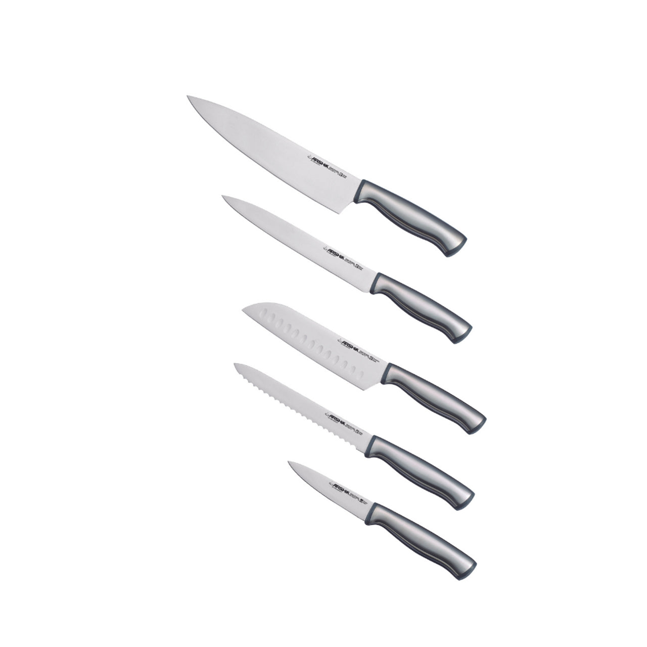 Arshia German Steel Knife Set 5pcs – Durable & Sharp Arshia German Steel Knife Set 5pcs – Durable & Sharp