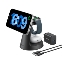 Anker MagGo 3-in-1 Wireless Charging Station – 15W Dock