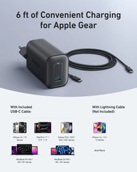شاحن أنكر نانو (100 واط) مع كابل USB-C - صغير الحجم للغاية | شحن سريع لأجهزة ماك بوك
