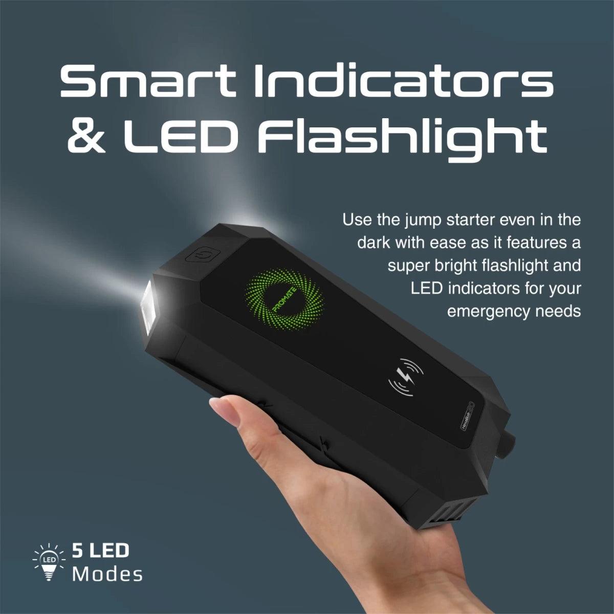 باور بانك برومات 6 في 1 بسعة 19200 مللي أمبير في الساعة - أسود