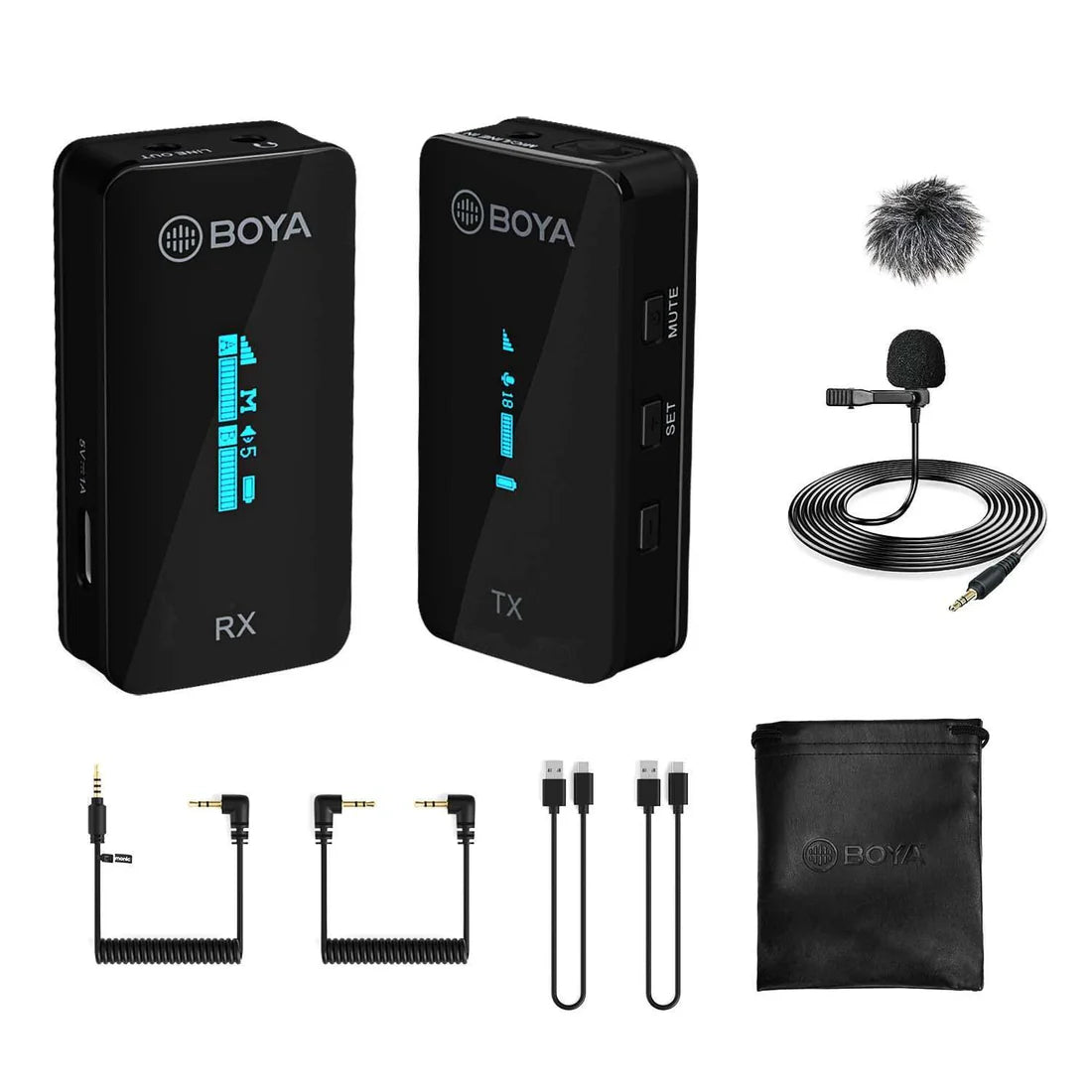 BOYA BY-XM6-S1 Wireless Mic – Compact 2.4GHz Audio System BOYA BY-XM6-S1 Wireless Mic – Compact 2.4GHz Audio System