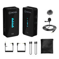 مايك لاسلكي BOYA BY-XM6-S1 احترافي وصغير الحجم

