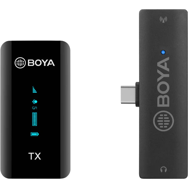BOYA BY-XM6-S5 Dual Wireless Mic System – Type-C Receiver BOYA BY-XM6-S5 Dual Wireless Mic System – Type-C Receiver
