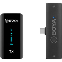 مايك BOYA BY-XM6-S5 لاسلكي مزدوج Type-C احترافي
