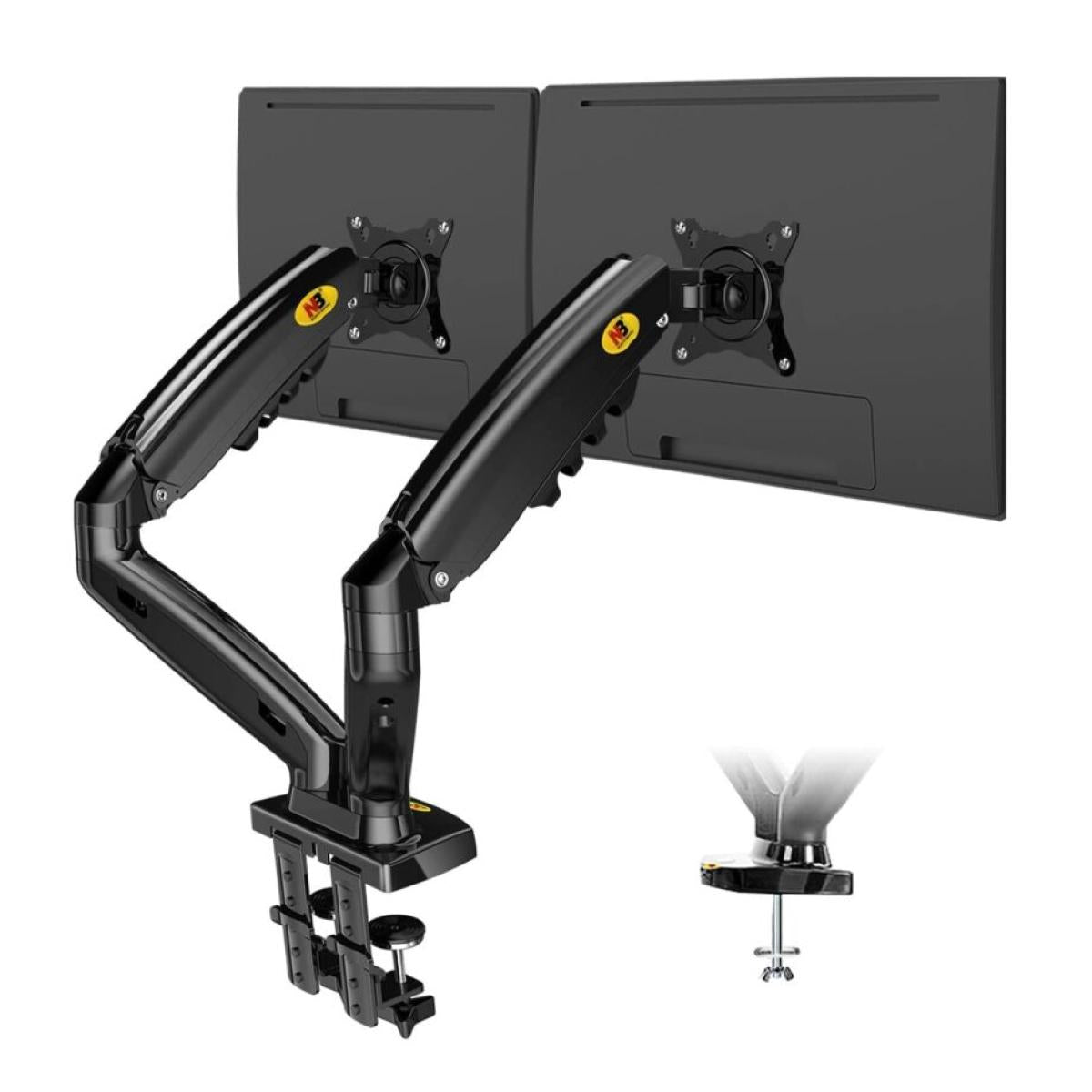 North Bayou 17"-27" Adjustable Dual Monitor Mount