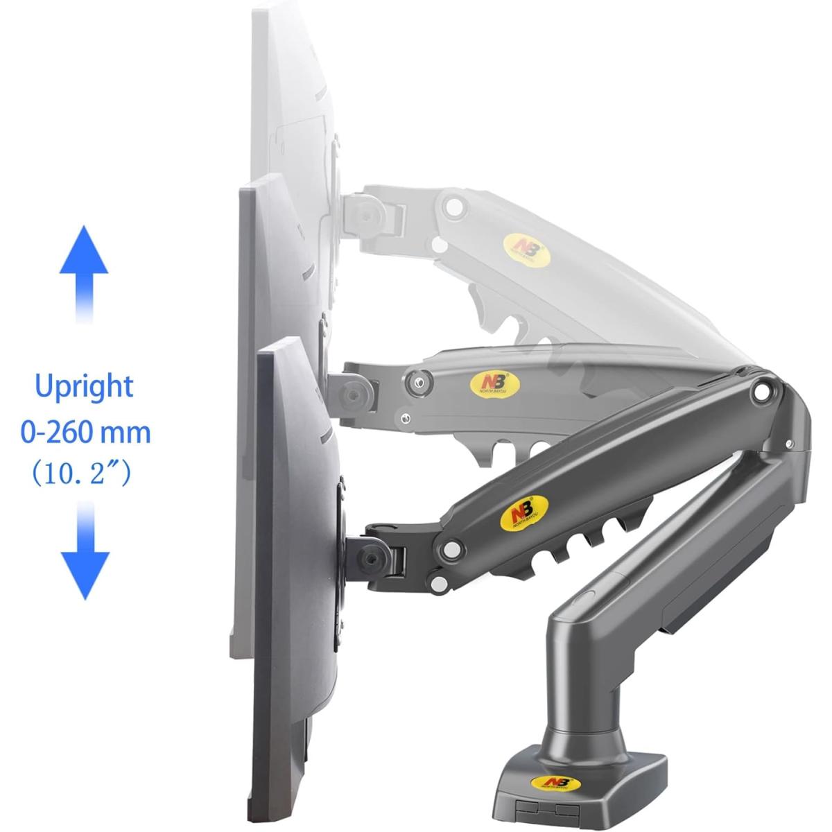 North Bayou F80 Adjustable Monitor Desk Mount 17"-30"