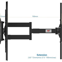 North Bayou SP5 Full Motion TV Wall Mount for 75"-110" Screens