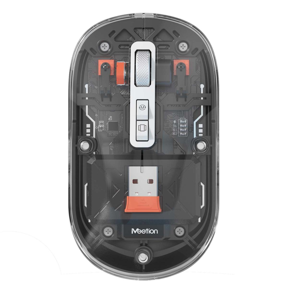 Meetion Dual Mode 2.4G Bluetooth & Wireless Mouse - Black Meetion Dual Mode 2.4G Bluetooth & Wireless Mouse - Black