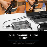 BY-AM1 Dual-Channel Audio Mixer – Professional Sound Control
