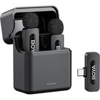 BOYA BY-V30 Type-C Wireless Microphone | 100m Range | Charging Case