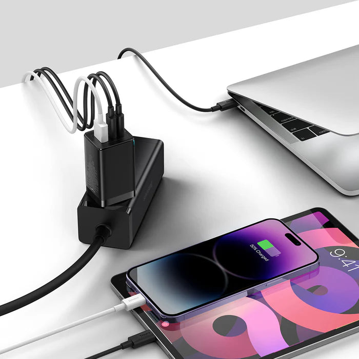 GaN5 Pro شاحن باسيوس السريع بقوة 65 وات مع كابل تايب سي بقوة 100 وات