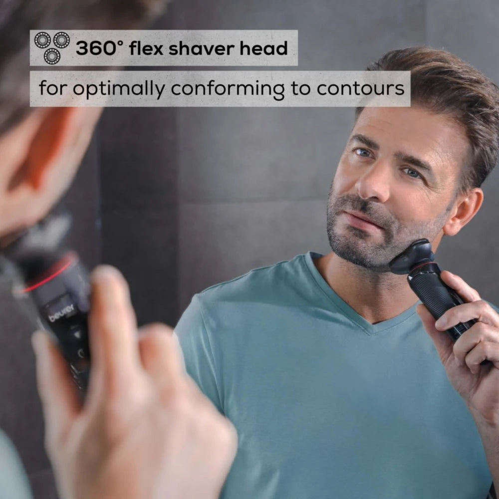 Beurer MN8X Rotating Waterproof Shaver with Precise 