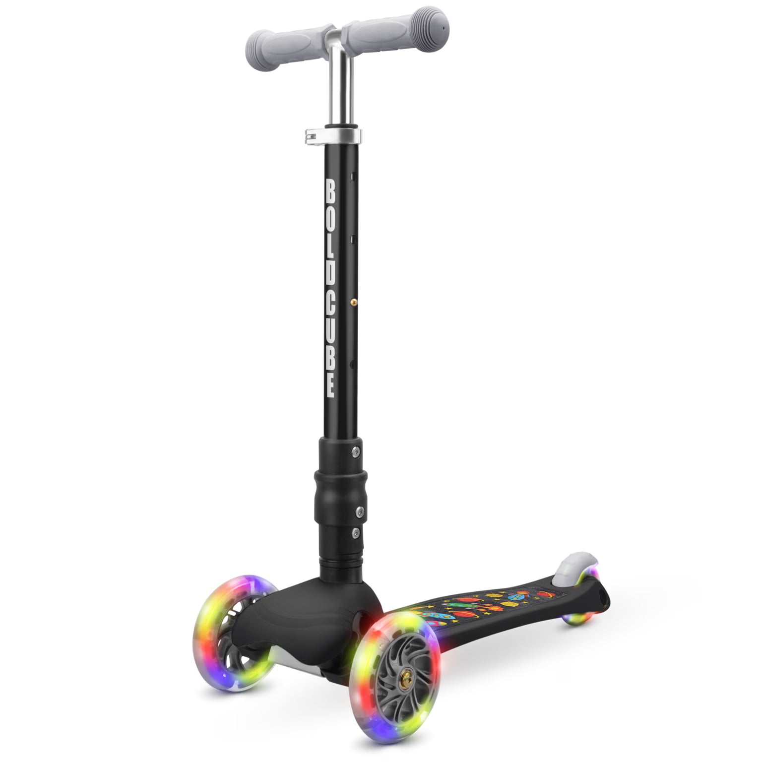 Boldcube – Three Wheel Scooter Teeny | Rocket Black | Ages 3-8 Boldcube – Three Wheel Scooter Teeny | Rocket Black | Ages 3-8