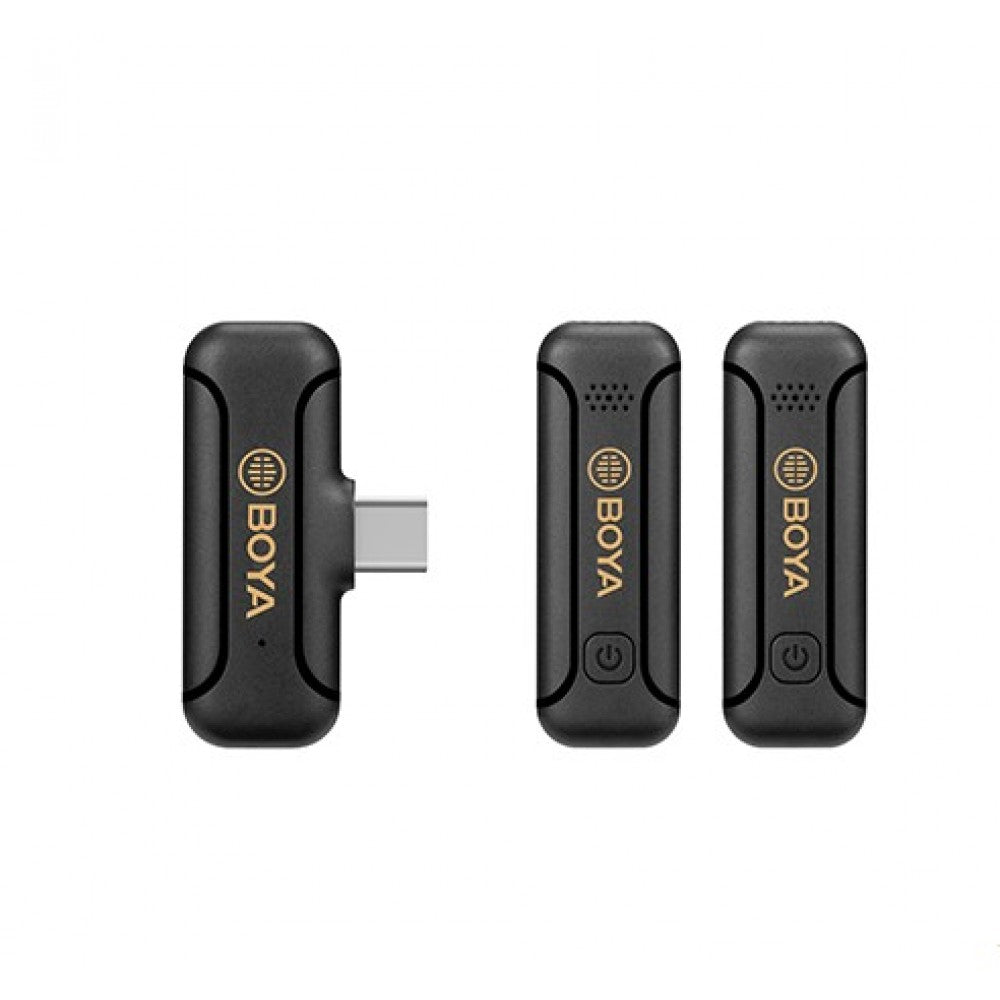 Boya USB-C Wireless Lavalier Microphone Mini Type-C Microphone with Noise Cancelling for OSM Action Boya USB-C Wireless Lavalier Microphone Mini Type-C Microphone with Noise Cancelling for OSM Action