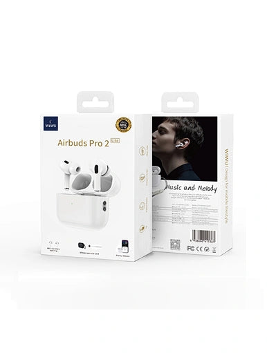 WiWU Airbuds Pro 2 ANC True Wireless Noise Cancelling Earbuds - White WiWU Airbuds Pro 2 ANC True Wireless Noise Cancelling Earbuds - White